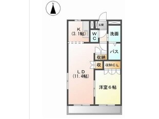 富吉駅 徒歩2分 1階の物件間取画像